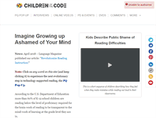 Tablet Screenshot of childrenofthecode.org